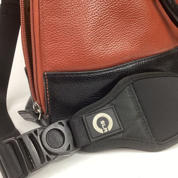 Gun Tote 'N Mamas Purse - Brown & Black Leather Satchel - Shoulder Strap - Picture 11 of 15